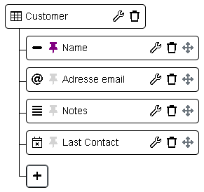 Customers contact management app structure